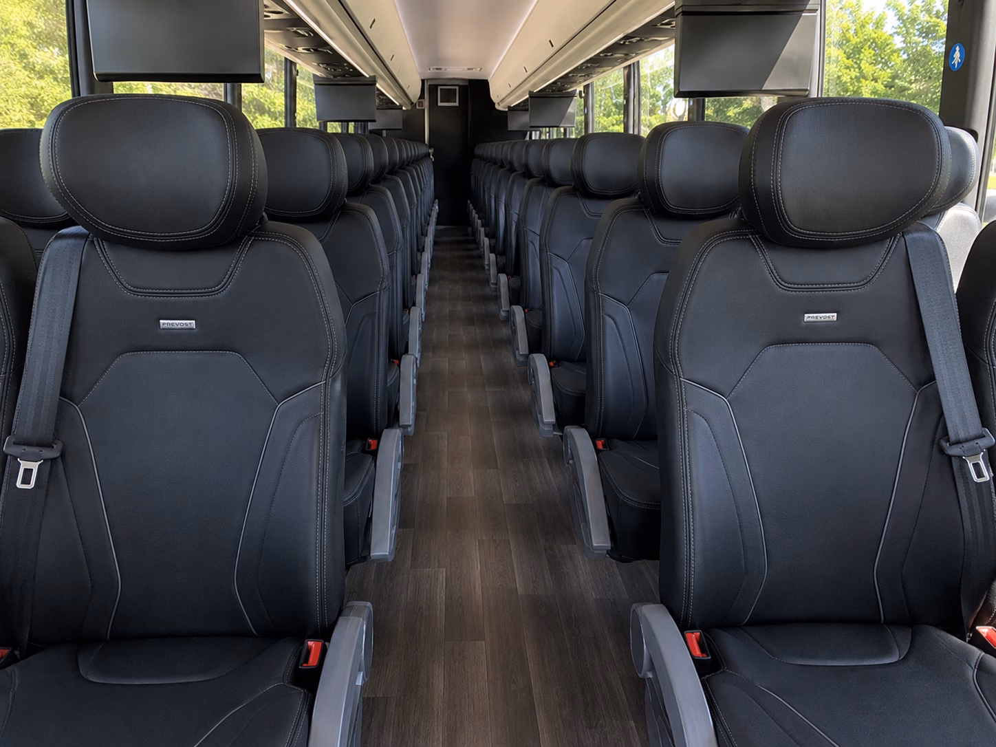 rialto charter bus interior gallery