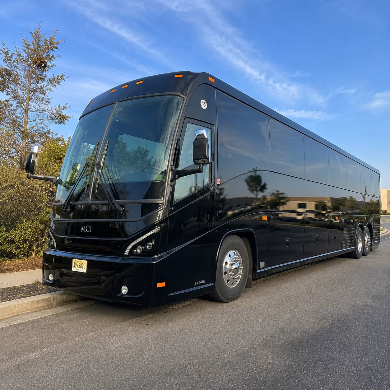 rialto charter bus services exterior